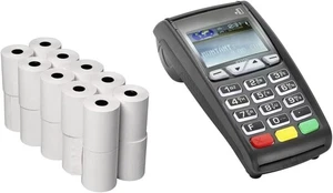 20 Thermal Till Rolls 57x38mm For PDQ POS EPOS Credit Card Machines BPA Free - Picture 1 of 12