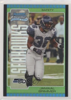 2005 Bowman Chrome Green Refractor /399 Jamaal Brimmer #182 Rookie RC - Image 1 of 2