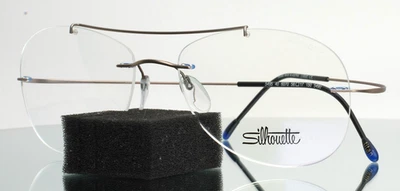 Gafas sin montura SILHOUETTE 5495 40 6070 5490 crema mate para hombre 58-17-150 B:45 Foto 1 de 4