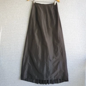 Dries Van Noten Skirt Sz 38 Black Satin Midi Pleated Lagenlook Layering Piece - Picture 1 of 15