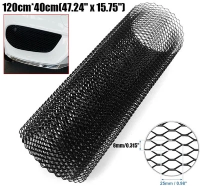Car Grill Mesh Grilles Universal For Front Bumper Hood Air Vents Spoiler Intake - Image 1 of 4