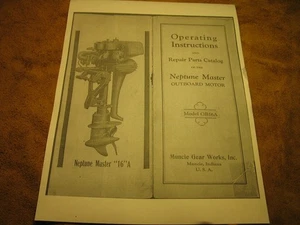 Muncie Neptune Master Modelo OB16A Instrucciones de funcionamiento y catálogo de piezas de reparación - Imagen 1 de 1