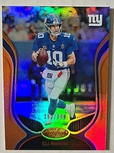 2019 Panini Certified - Eli Manning #54 Mirror Orange /199 - Picture 1 of 9