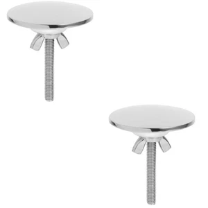 2 Pack Washbasin Hole Cover Sink Tap Covers Kitchen Faucet Plug Caps - Picture 1 of 12