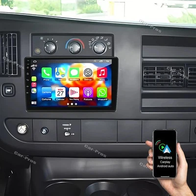 For GMC Savana 1500 2500 3500 2008-2024 Android 15 CarPlay Car Stereo GPS Radio - Image 1 of 4