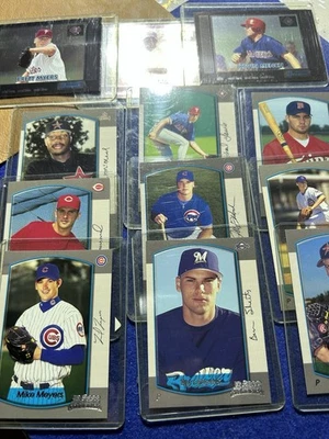 Lote de tarjetas de béisbol Bowman 2000 (9) RC. Lote de 12 Foto 1 de 4