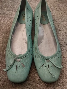 Scarpe basse J.Jill in pelle blu. Donna taglia 9M - Foto 1 di 7