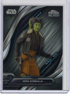 HERA SYNDULLA 2024 TOPPS STAR WARS CHROME BLACK REFRACTOR #12 019/199 - Picture 1 of 2