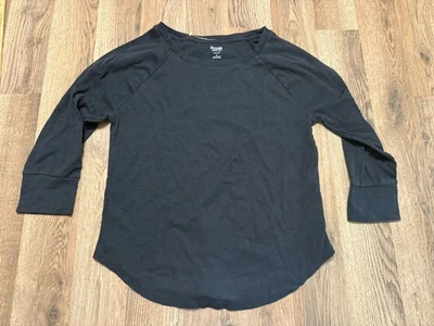 Mossimo Supply Co. Рубашка, женский размер средний, черный, 3/4 рукав рубашка - Изображение 1 из 4