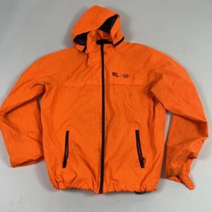 Chaqueta cortavientos Best Buy Geek Squad para hombre grande naranja con capucha autoridad portuaria - Imagen 1 de 15