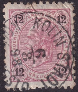 AUSTRIA BOHEMIA CZECHIA POSTMARK / CANCEL "KOLIN STADT KOLIN MESTO" 1898 - Bild 1 von 1