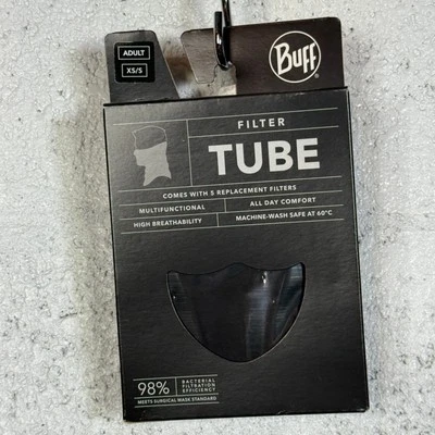 Máscara Buff gaiter tubo de filtro - SS21 preto adultos XS/pequeno  - Imagem 1 de 4