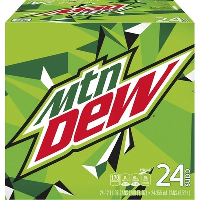 🟢 Mountain Dew The Original - 12 fl oz, paquete de 24 latas ¡¡ENVÍO DE UN DÍA!!! Foto 1 de 4