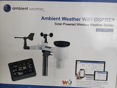 Estación meteorológica ambiental WiFi Osprey WS-2902A inalámbrica alimentada por energía solar NUEVA EN CAJA Foto 1 de 4