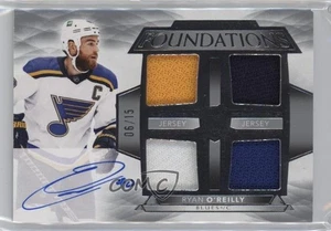 2021-22 Upper Deck The Cup Foundations Quad Jerseys /15 Ryan O'Reilly #F-RO Auto - Picture 1 of 3