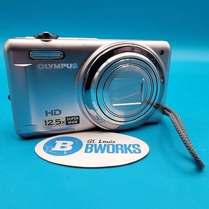 Olympus VR-320 14MP 12.5x Sliver Digital Camera UNTESTED j6 - Picture 1 of 7
