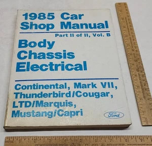 1985 Car Shop Manual - Part II of II, Vol. B - Body Chassis Electrical - Contine - Picture 1 of 15