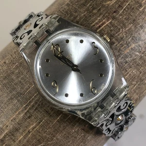 Swatch Women AG2007 Dress Swiss Made Silver Tone Quartz Analog 22mm Watch 6" - Picture 1 of 12