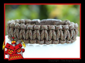 550 Paracord Survival Bracelet Cobra - Copperhead brown buckle - Picture 1 of 1