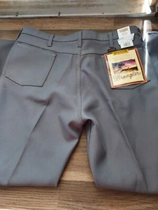 Vintage Wrangler Wrancher Dress Boot Cut Gray Jeans 40/32 New With Tags - Picture 1 of 5
