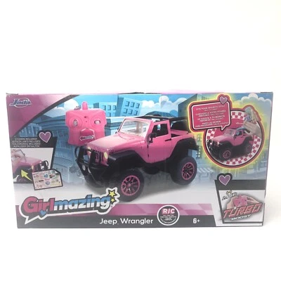 Girlmazing Jeep Wrangler Pink Remote Control Car by Jada - Image 1 of 4