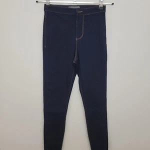 Denim & Co Womens Jegging Jeans Trousers Size 8 Navy Blue Skinny Boho Ladies - Picture 1 of 7