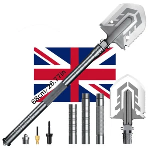 Camping Spade Folding Shovel Tactical Emergency Gear Hunting Survival Multi Tool - Picture 1 of 13