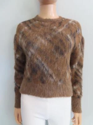 Suéter Christian Dior Marrón Mezcla de Alpaca a Cuadros F 34/US 2 Foto 1 de 4
