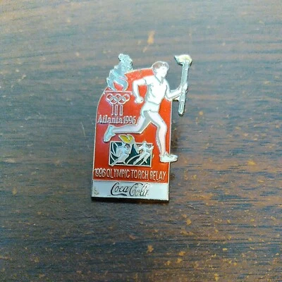 Atlanta Coke 1996 Olympic Torch Relay Pin - Brand New. Authentic COKE Coca Cola - Image 1 of 2