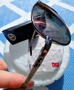 Occhiali da sole Ray Ban 'RB 8301 004/40 canna di fucile lucido' carbonio Italia ***RARI - Foto 1 di 16