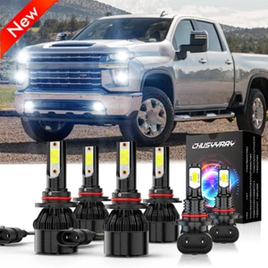 9005 9006 9145 LED Headlight Fog Light Bulb for Chevrolet Silverado 1500 2500 HD - Picture 1 of 13