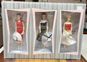 Barbie 45th Anniversary Fashion Friendship and Fun Set of 3 Figurines 2004 MIB - Picture 1 of 7