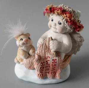 Home Sweet Home Crocheting Dreamsicle Figurine. 1997. 3.5" Tall - Picture 1 of 6