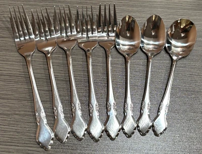 Lote Mixto 8 Piezas ONEIDA Northland MUSETTE Tenedores Acero Inoxidable Cucharas Corea Foto 1 de 4