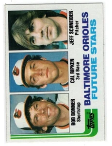 1982 Topps Future Stars Bob Bonner Cal Ripken Jeff Schneider #21 RC Rookie - Imagen 1 de 2