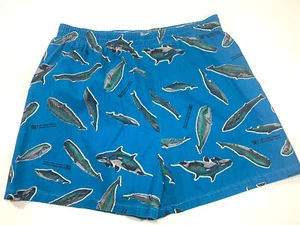1991 Catfish Calhoun St Catherine, Ontario Boy Shorts /Boxers Orca Blue Whales - Picture 1 of 8
