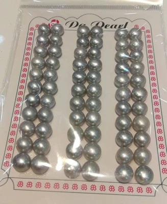 5 10 30 Par Blanco Rosa Negro Azul Botón Rondelle Agua Dulce Pendientes Perla 8mm Foto 1 de 4