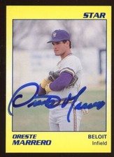 1989 Star Beloit Brewers ORESTE MARRERO Signed Card autograph AUTO DODGERS EXPOS