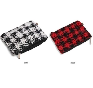 ComfyLuxe Buffalo Check Pattern Small Travel Pouch - Picture 1 of 7