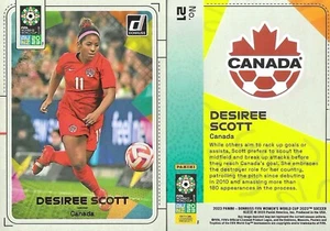 2023 Donruss FIFA Women's World Cup Desiree Scott #21 Canada - Picture 1 of 1