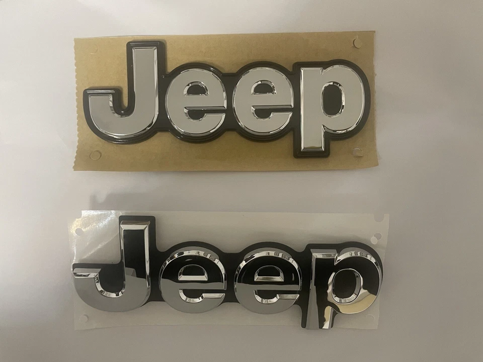 Emblema Logo Scritta Renegade JEEP Posteriore Cod. 52047057 ORIGINALE Nero