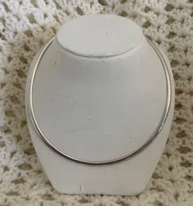 Aurafin 14K Italy Reversible Two Tone Yellow & White Gold Omega Necklace 20 gram - Picture 1 of 23