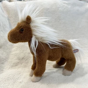 Douglas Kuscheltier Tiny das Shetland Pony Pferd Stofftier 9 Zoll Plüsch braun - Bild 1 von 6
