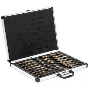 Set di punte da trapano industriali 17 pezzi HSS argento cobalto e Deming (da 1/2" a 1") con - Foto 1 di 6