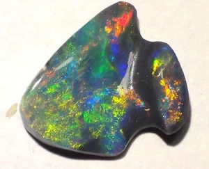 2,5ct. Gem Black Opal Diamond Electric Rot-Gold-Grün Video Flashfire-Opals - Picture 1 of 8