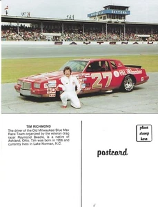 TIM RICHMOND LOT OF 2 #27 NASCAR WINSTON CUP "OLD MILWAUKEE" AT DAYTONA POSTCARD - Picture 1 of 1