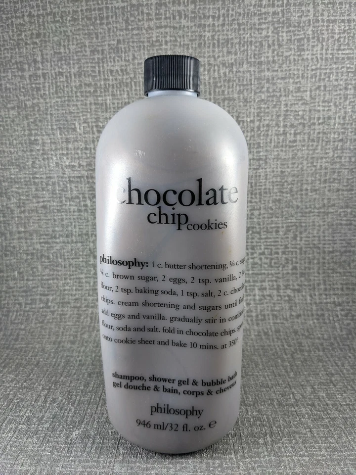 Philosophy Chocolate Chip Cookie  Shampoo Shower Gel Bubble Bath 32 Oz . NWOB - Image 1 of 1
