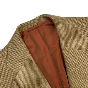 Mint 42 R Cesare Attolini 100 % Cashmere Orange Knit 3/2 Roll Blazer Made Italy