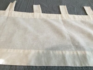 Set Of 2 Valances Beige Tab Top Approx 82 X 15 Inches Including Tab F12 - Picture 1 of 6