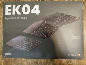 ProtoArc Tastiera Ergonomica Wireless, EK04 2.4GHz Wireless Ergo Keyboard Nuova - Foto 1 di 24